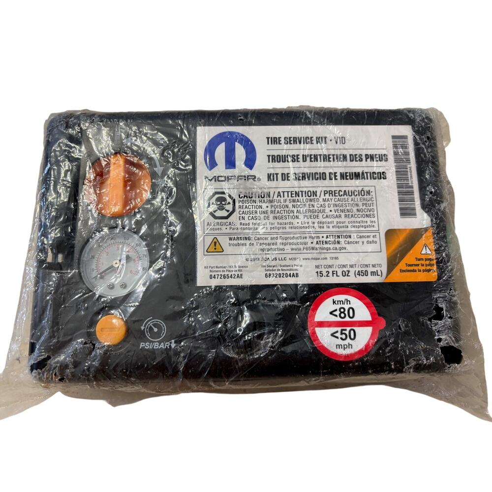 Mopar Tire Service Kit Emergency Inflator Compressor Sealant New Sealed $140